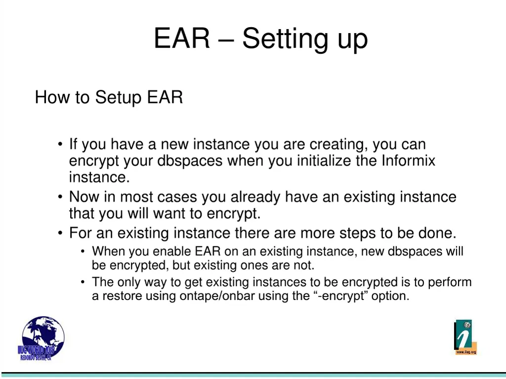 ear setting up