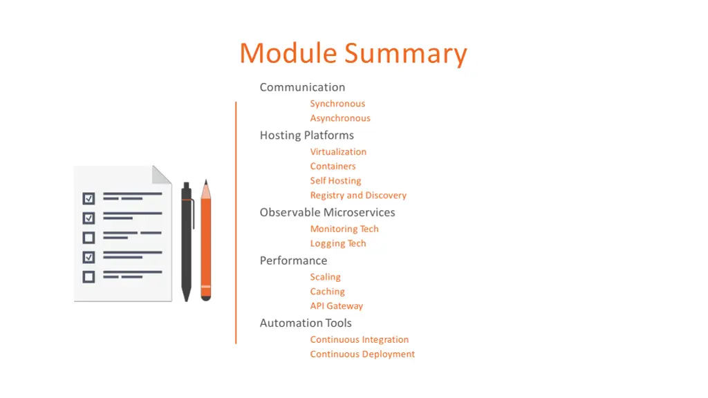 module summary