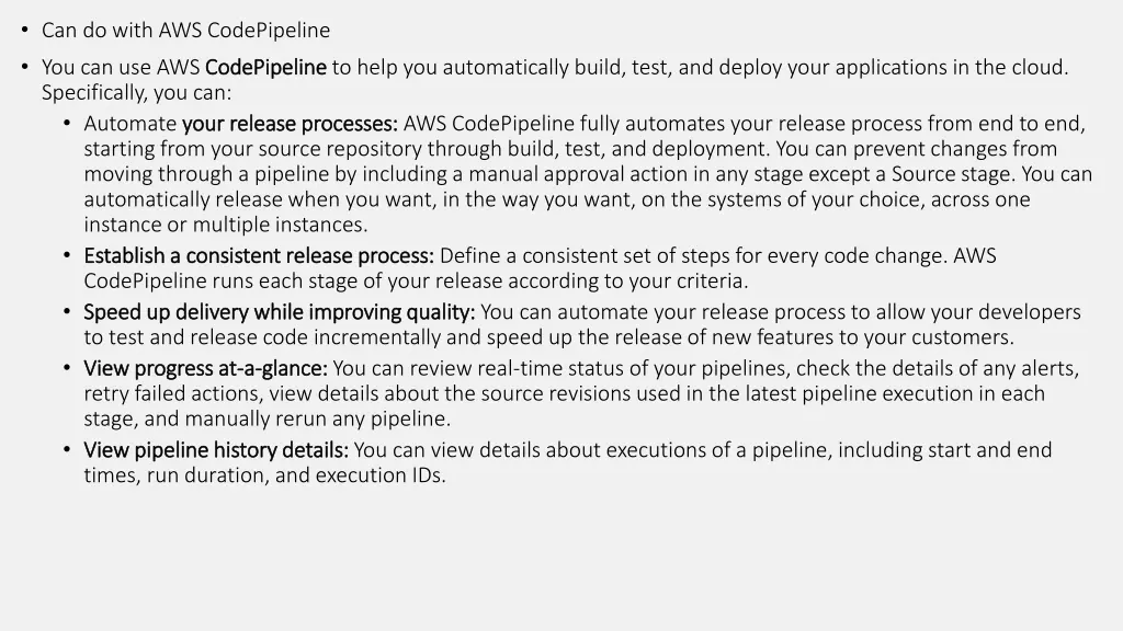 can do with aws codepipeline