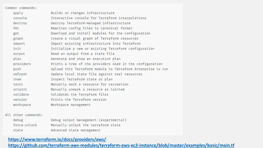 https www terraform io docs providers aws https