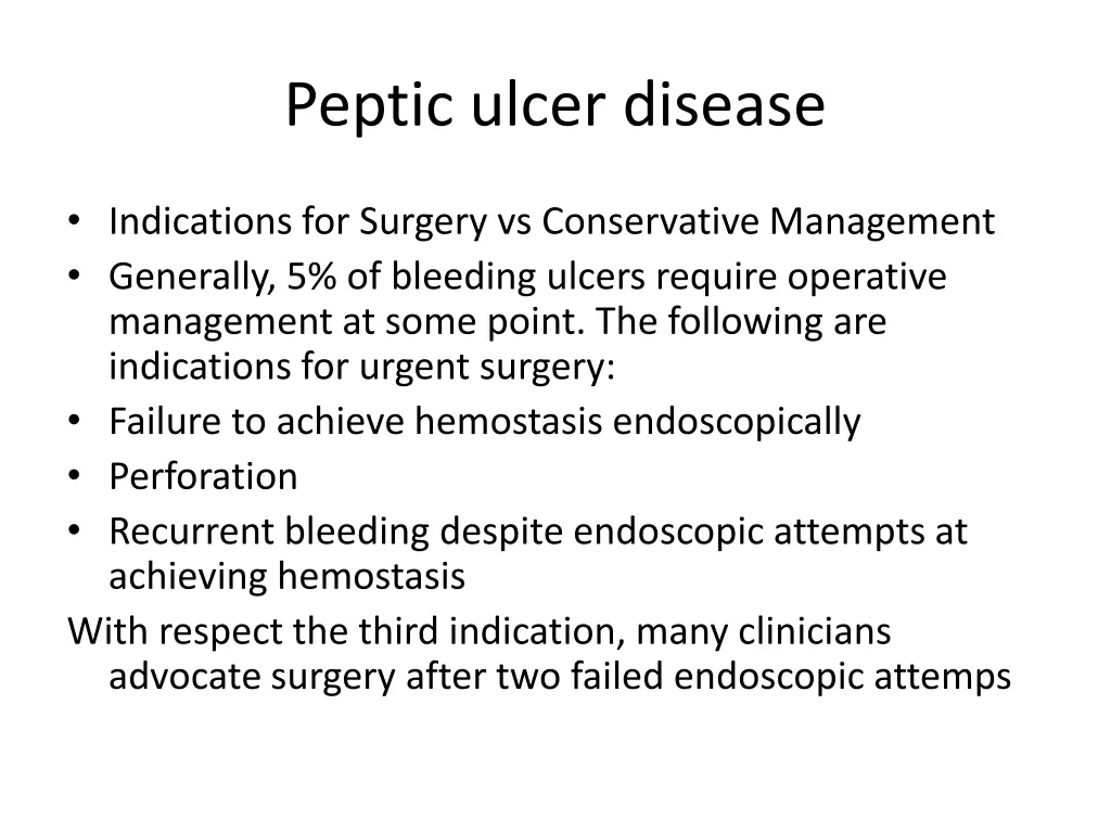 peptic ulcer disease