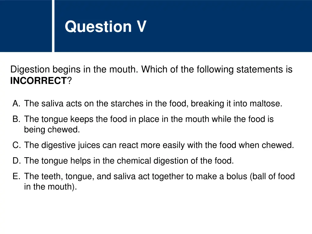 question v