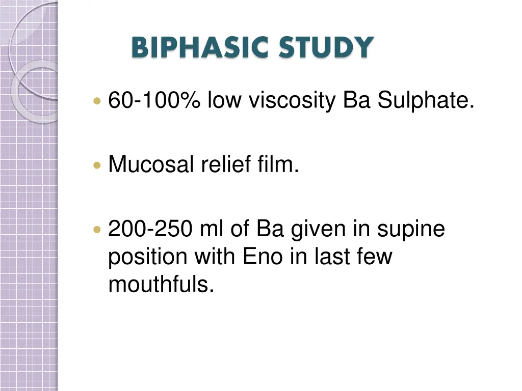 biphasic study