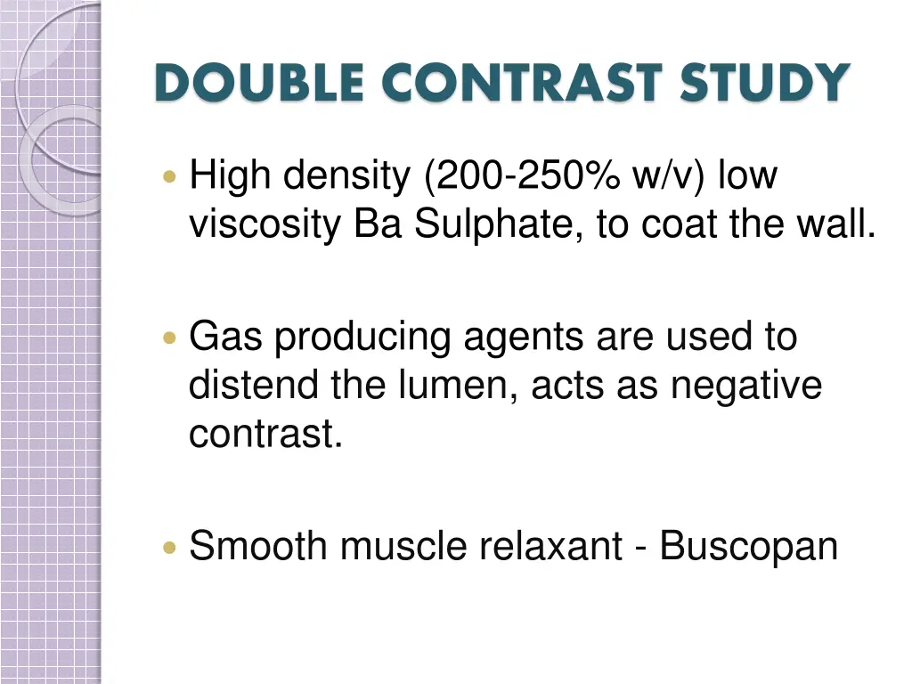 double contrast study