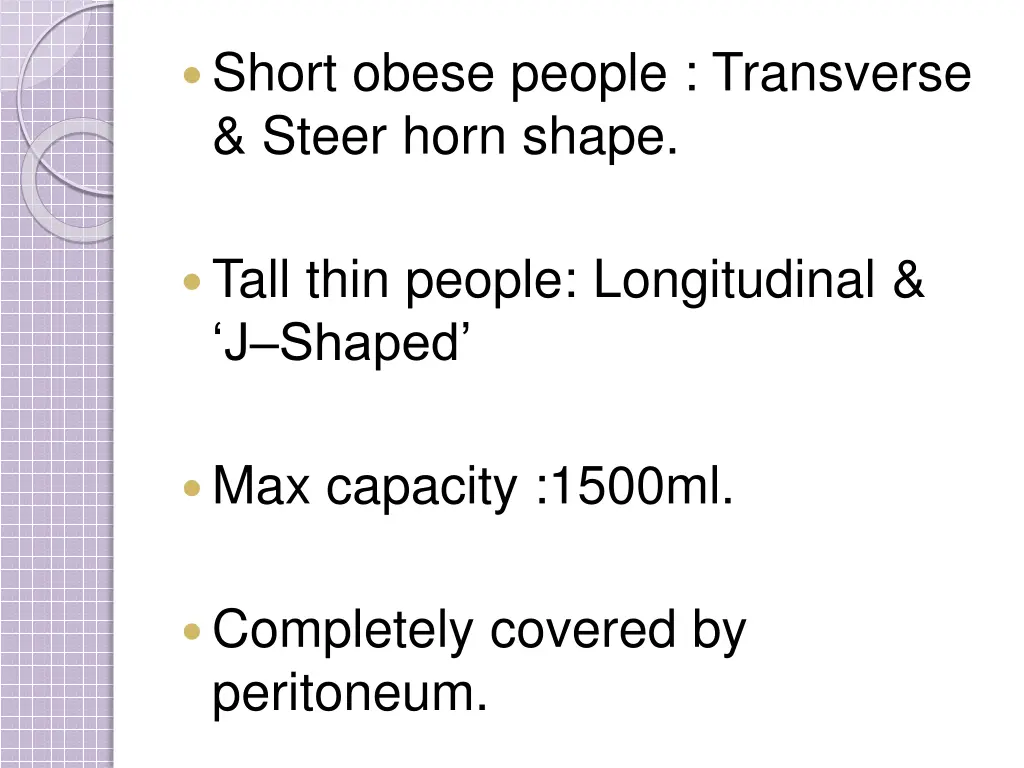 short obese people transverse steer horn shape