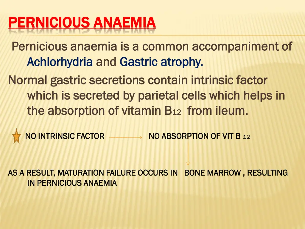 pernicious pernicious anaemia