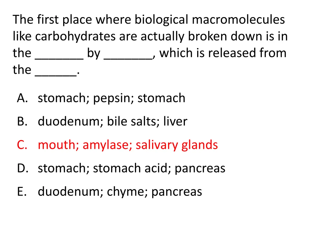 the first place where biological macromolecules