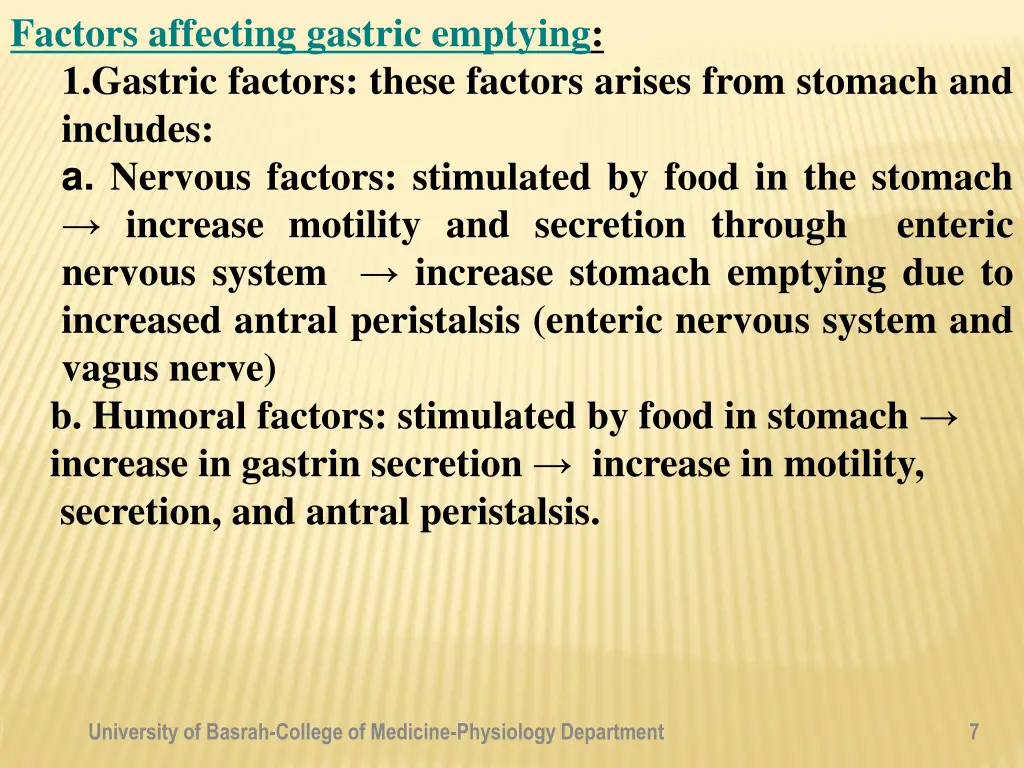 factors affecting gastric emptying 1 gastric