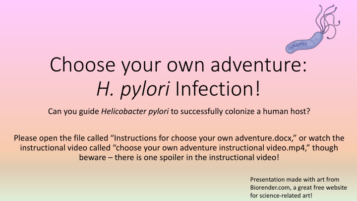 choose your own adventure h pylori infection