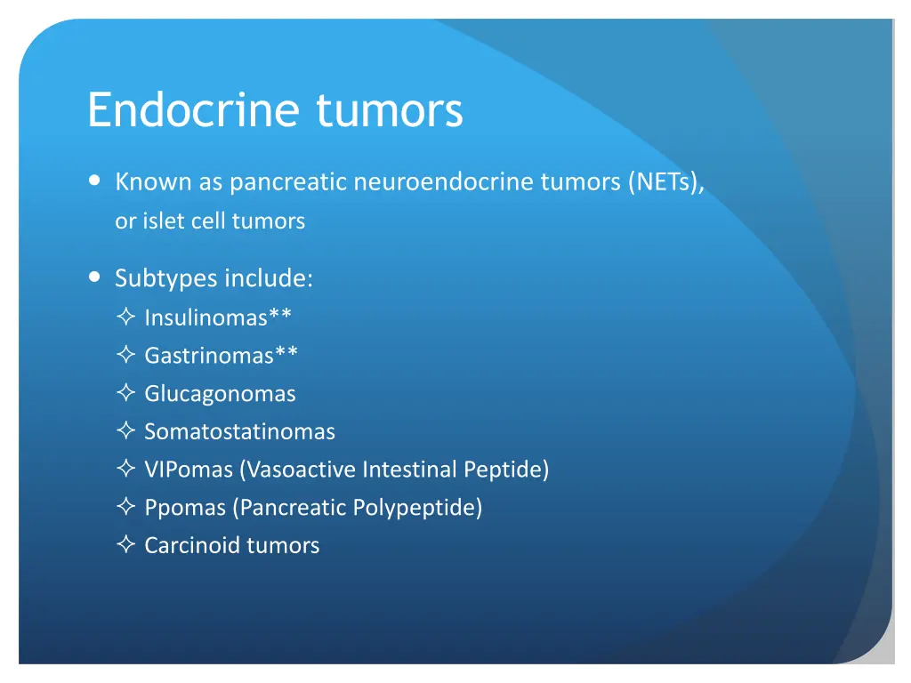 endocrine tumors