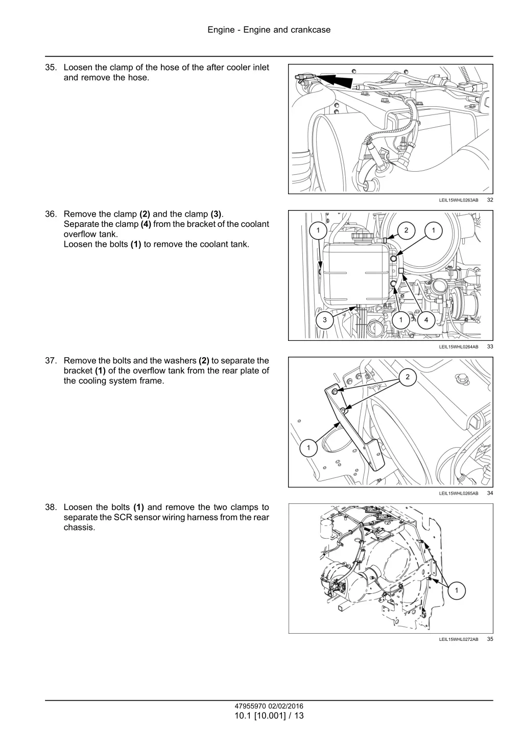 engine engine and crankcase 10