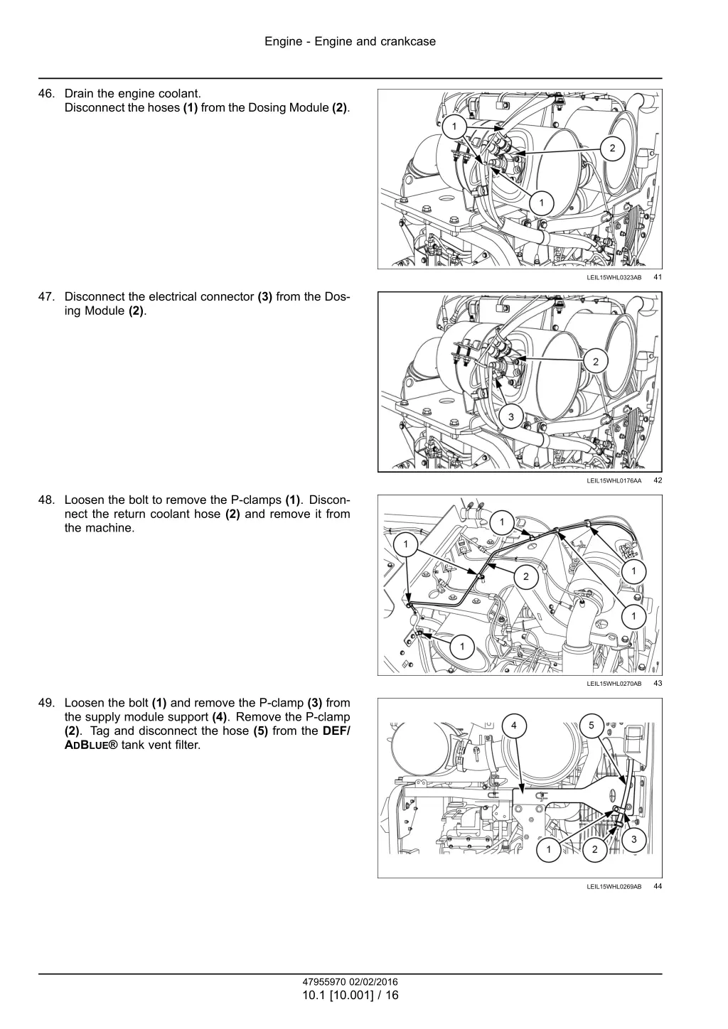 engine engine and crankcase 13