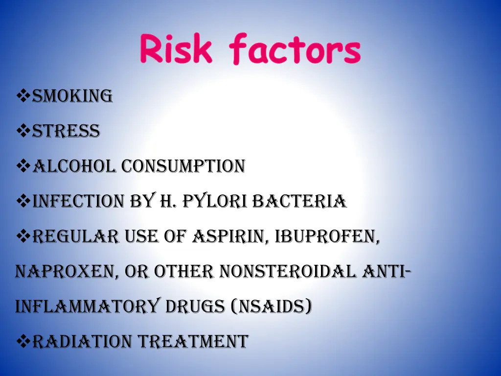 risk factors