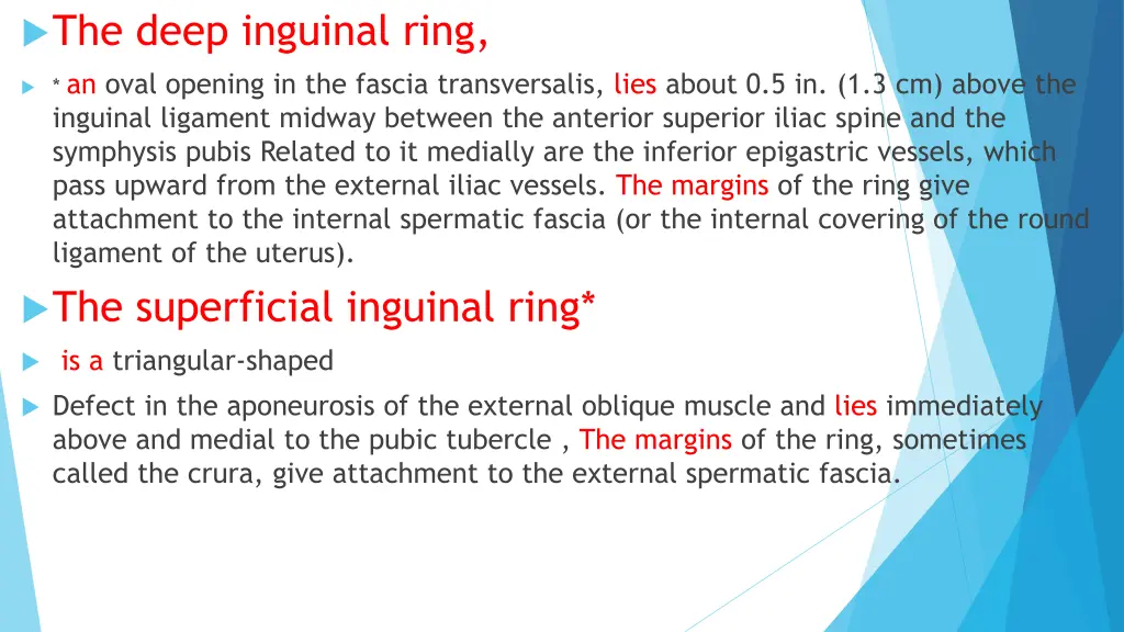 the deep inguinal ring