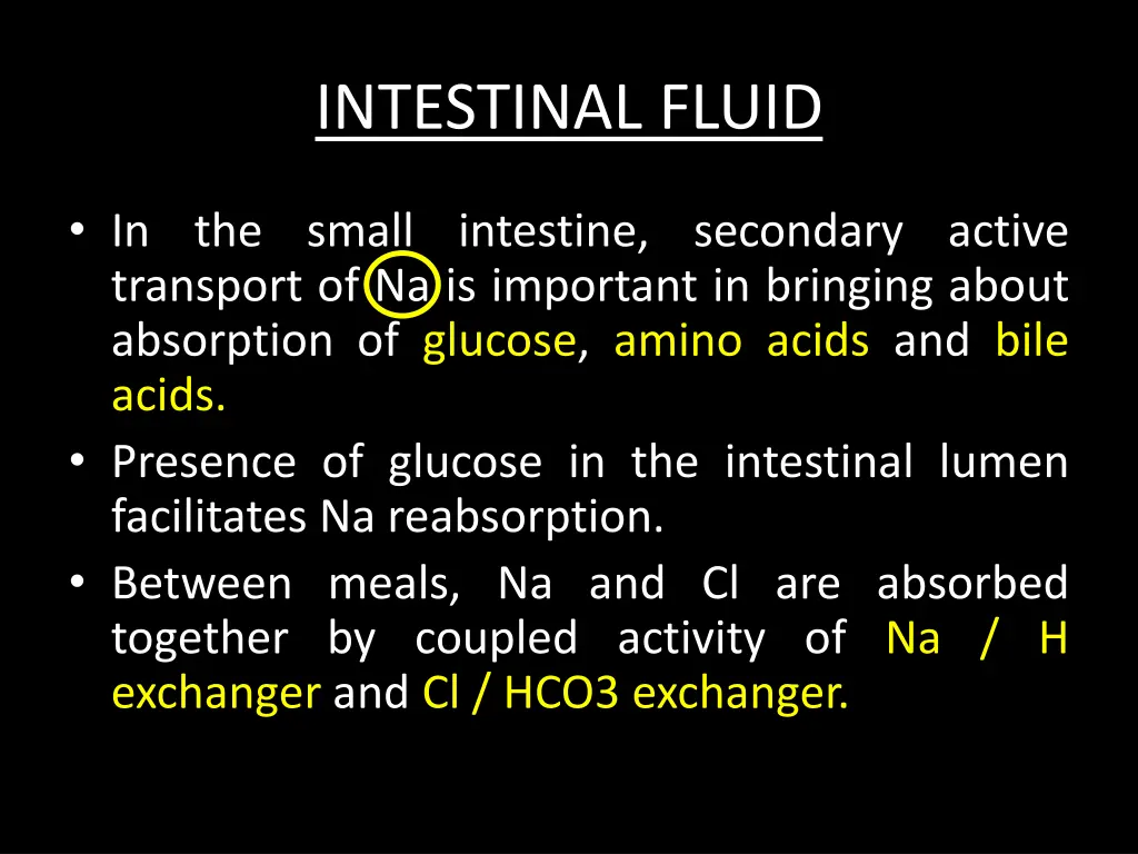 intestinal fluid