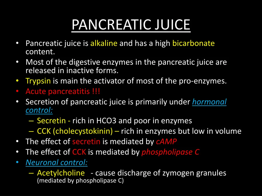 pancreatic juice