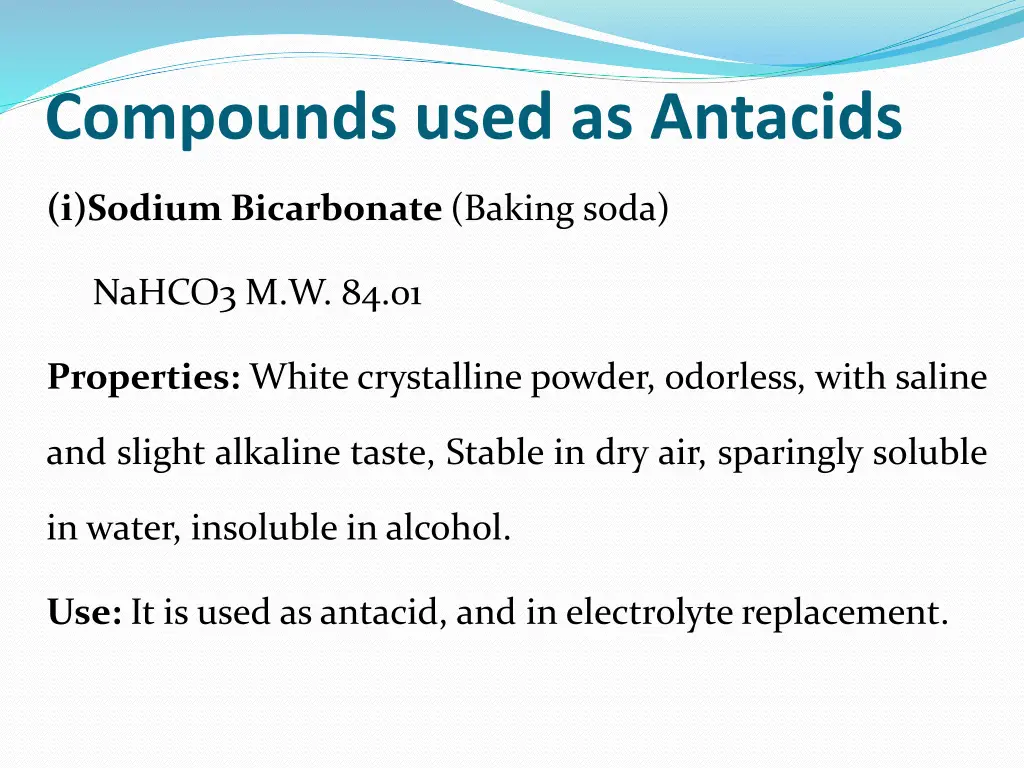 compounds used as antacids