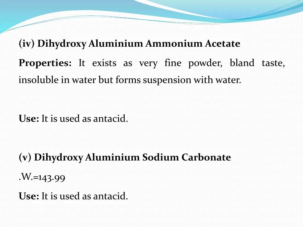 iv dihydroxyaluminium ammonium acetate