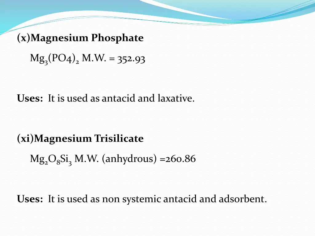 x magnesium phosphate