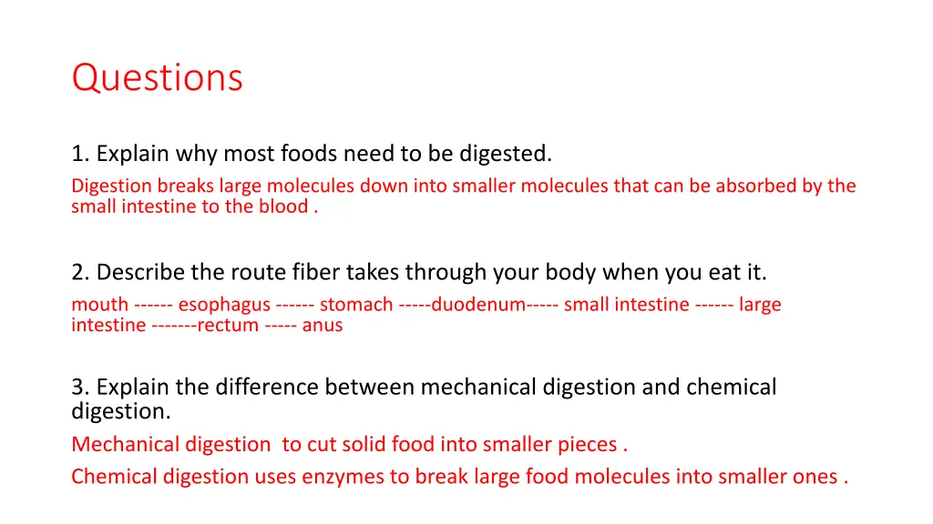 questions 1