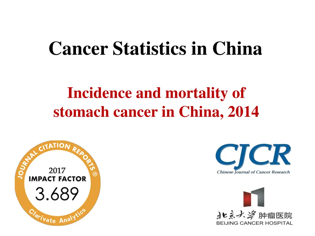 cancer statistics in china 1