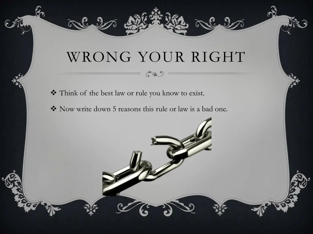 wrong your right