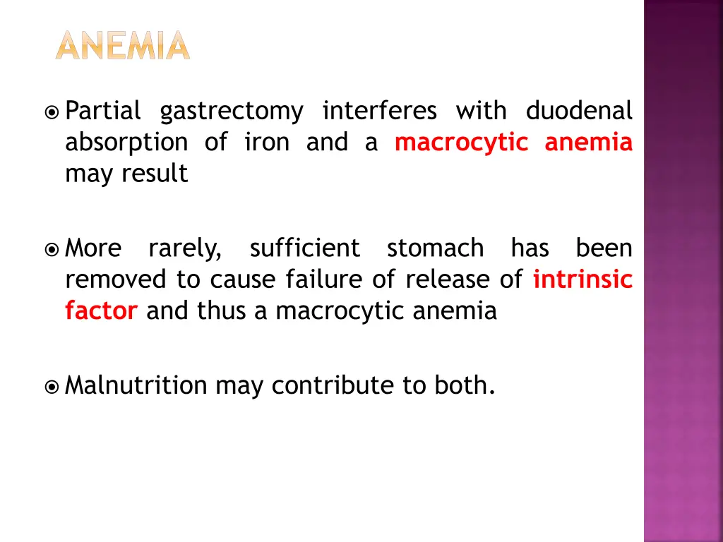 anemia