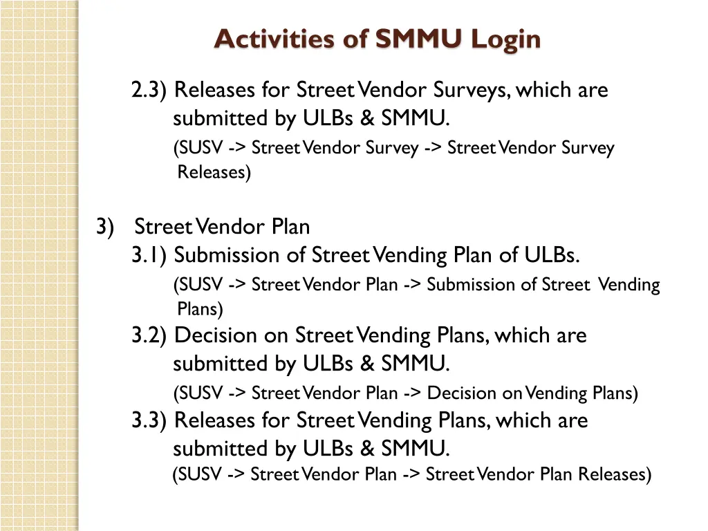 activities of smmu login 1