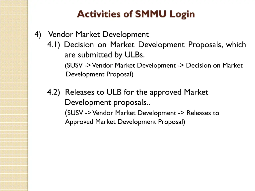 activities of smmu login 2