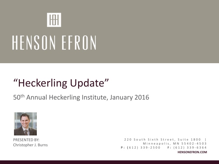 heckerling update