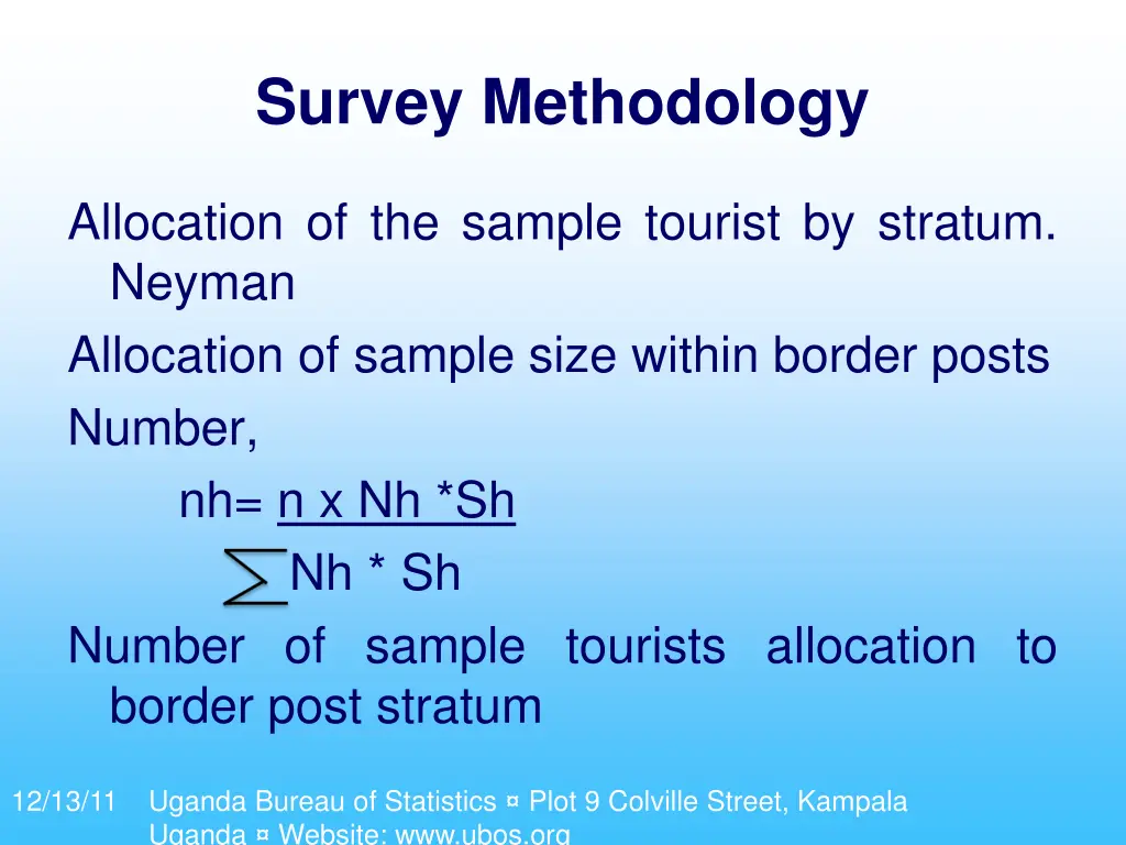 survey methodology