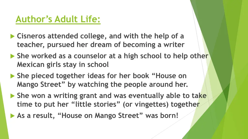 author s adult life