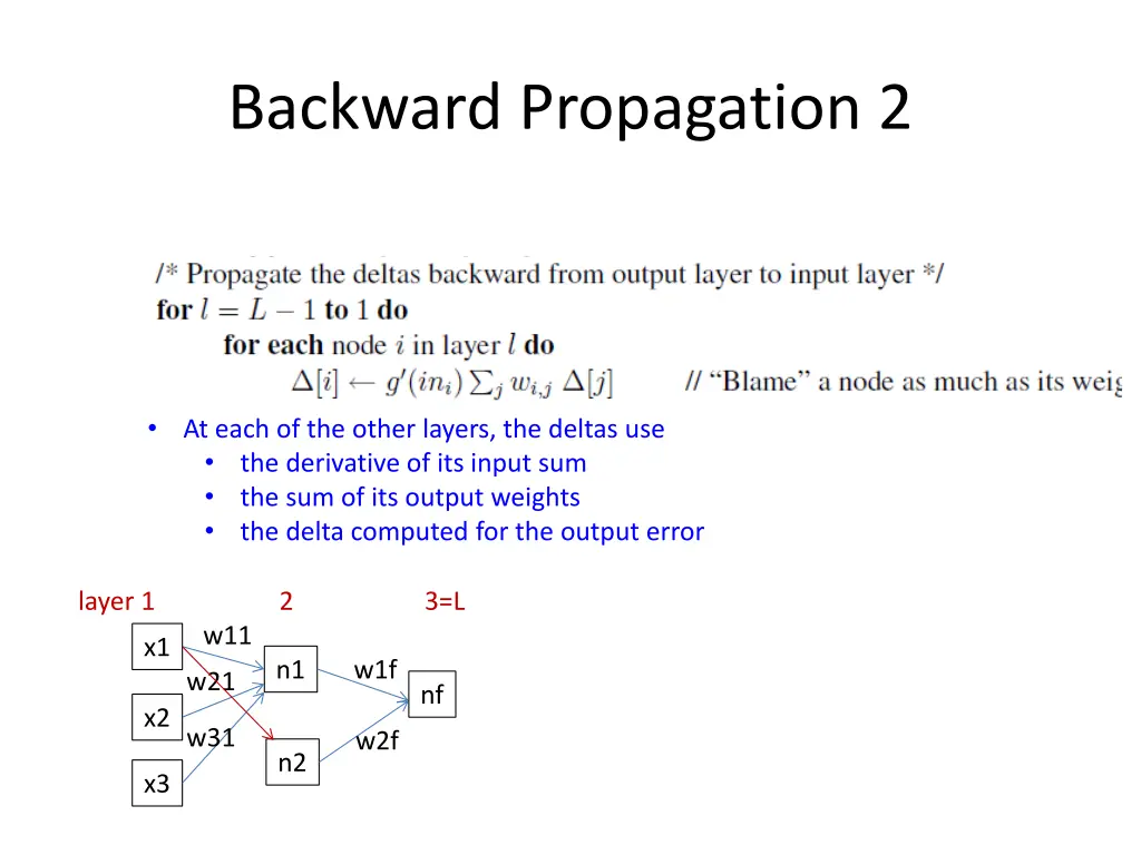 backward propagation 2