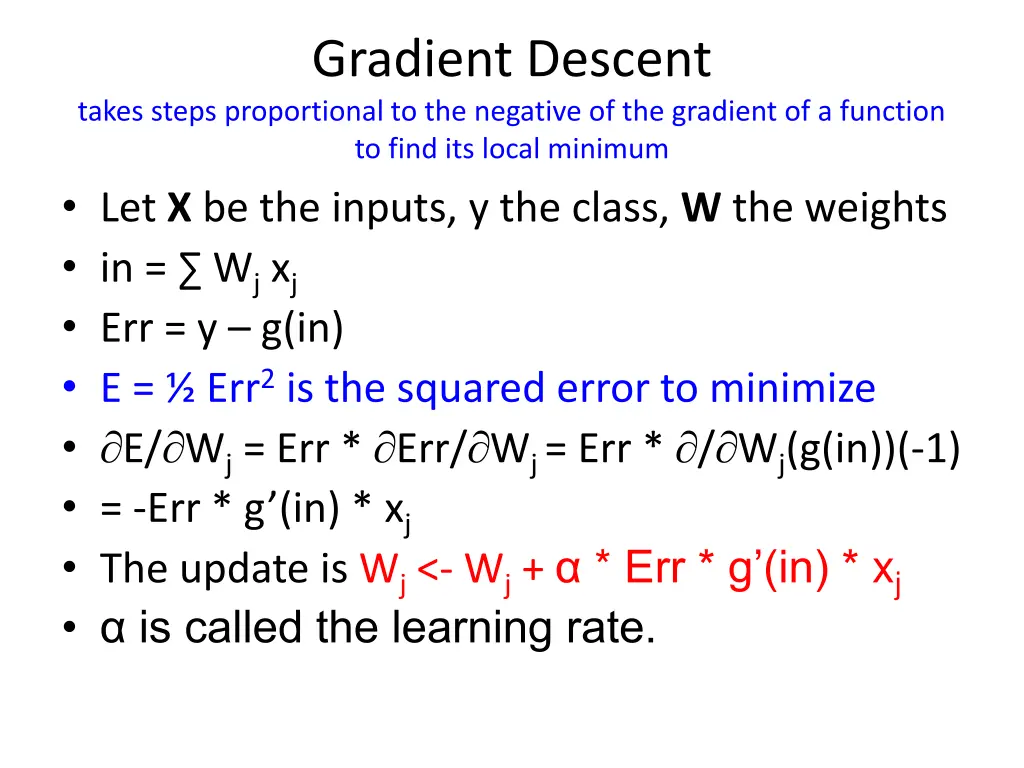 gradient descent