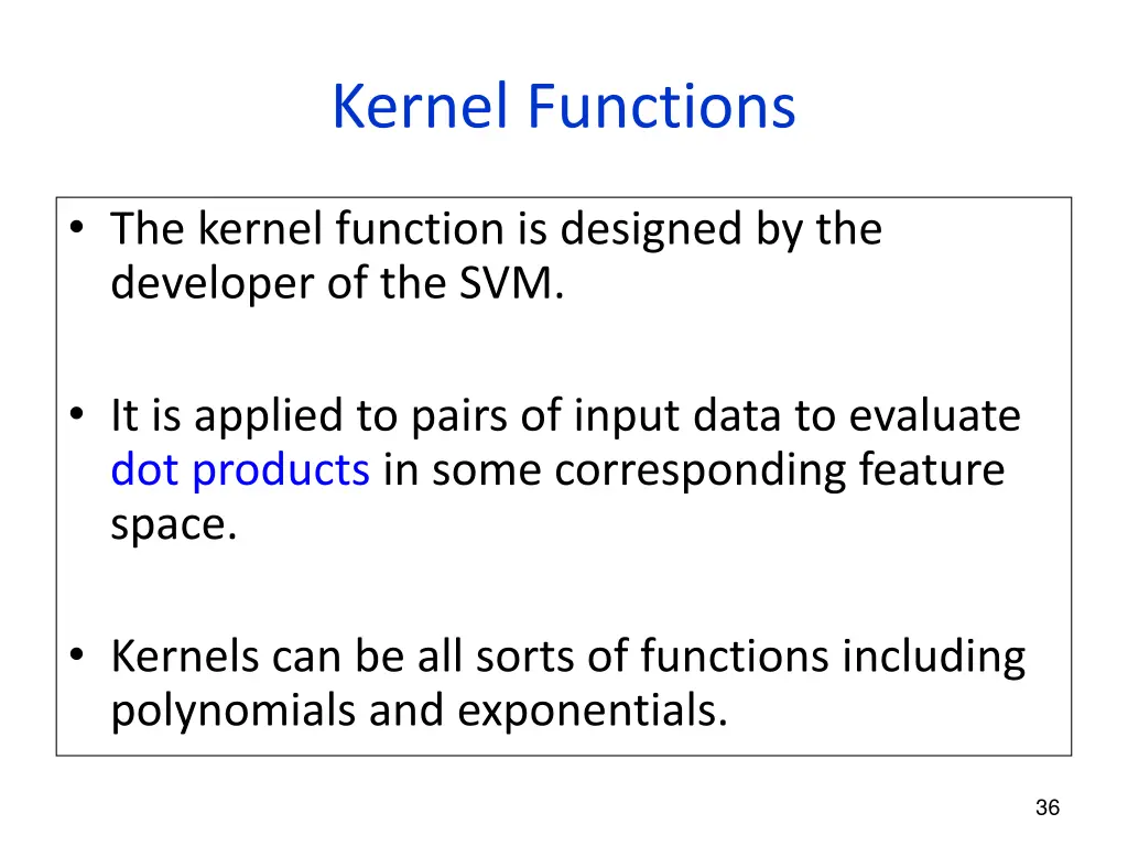 kernel functions