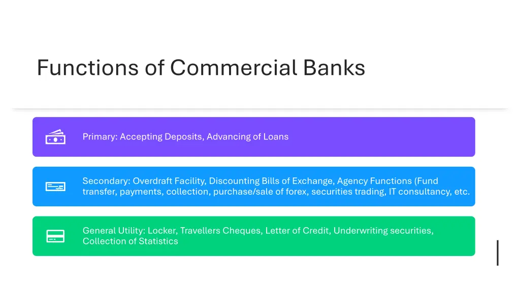 functions of commercial banks