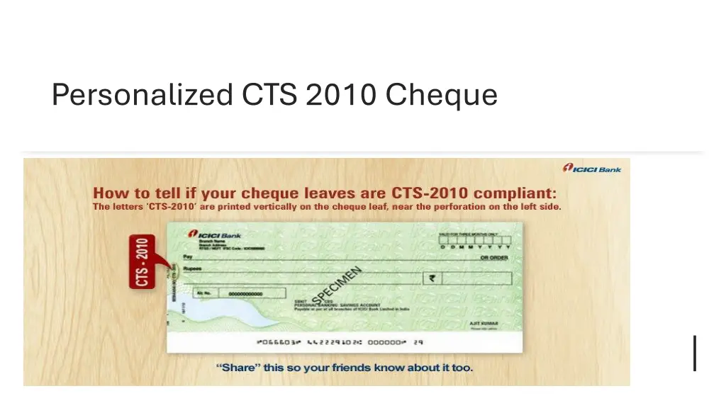 personalized cts 2010 cheque