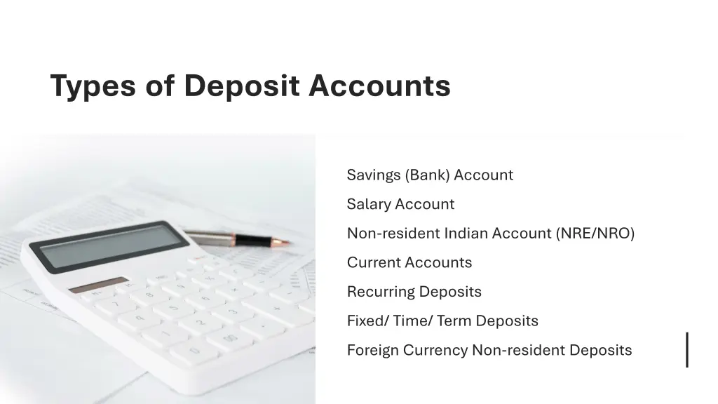 types of deposit accounts