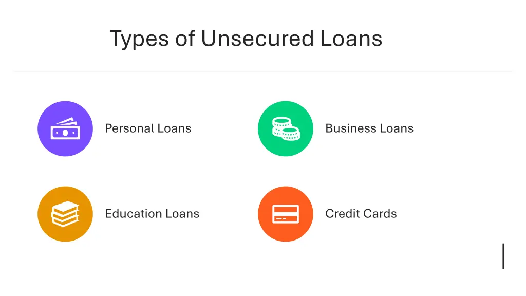 types of unsecured loans