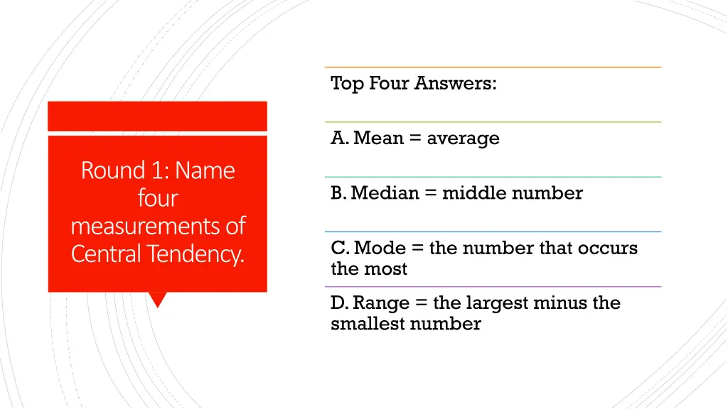 top four answers