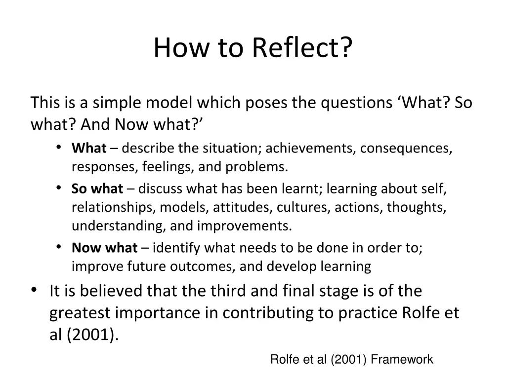 how to reflect