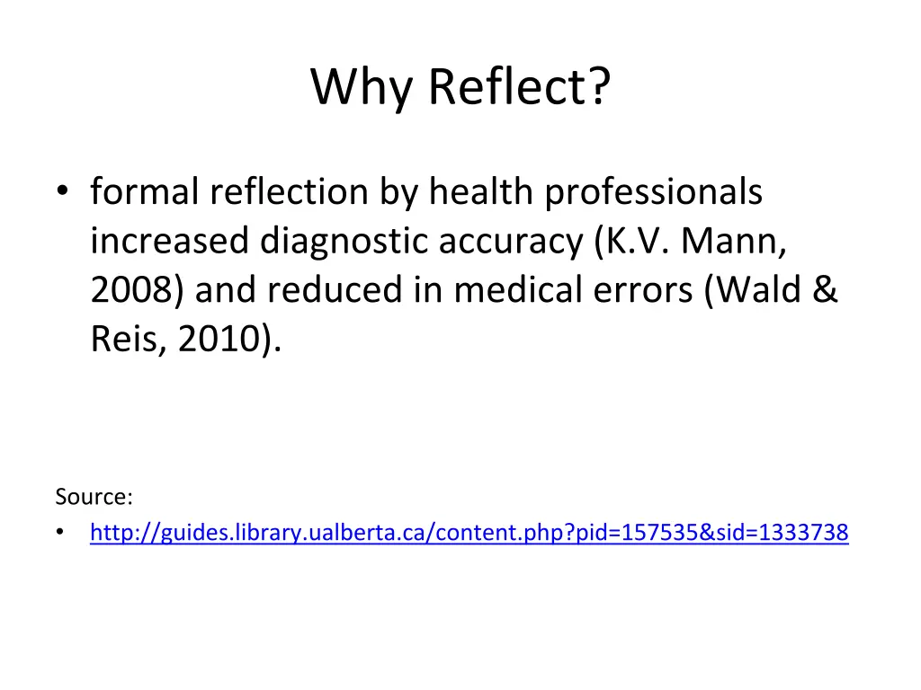 why reflect