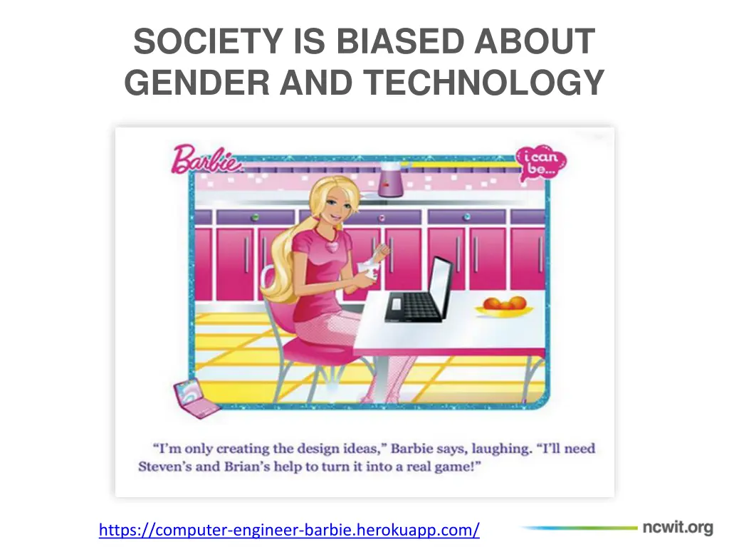 society is biased about gender and technology