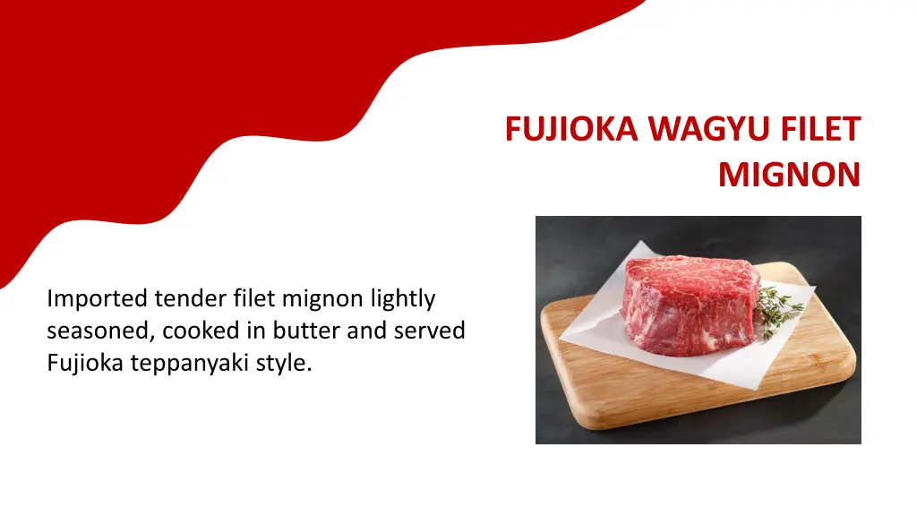 fujioka wagyu filet