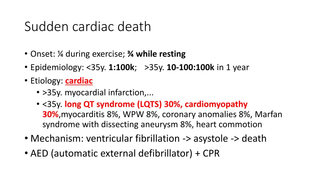 sudden cardiac death