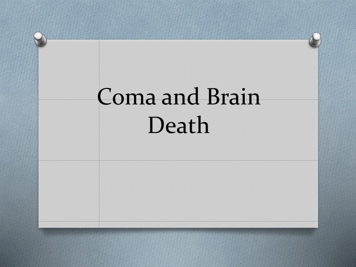 coma and brain death