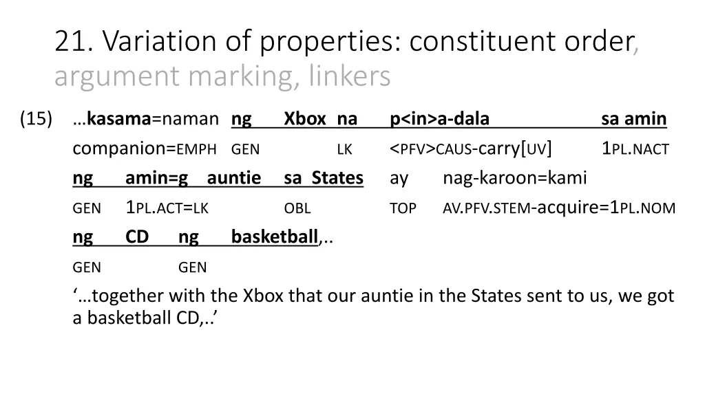 21 variation of properties constituent order