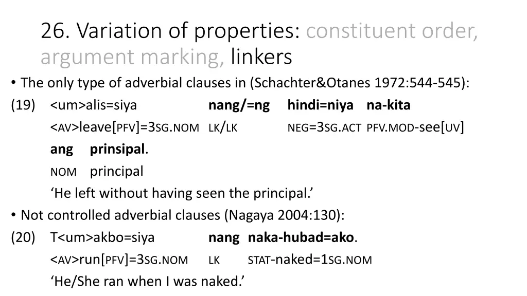 26 variation of properties constituent order