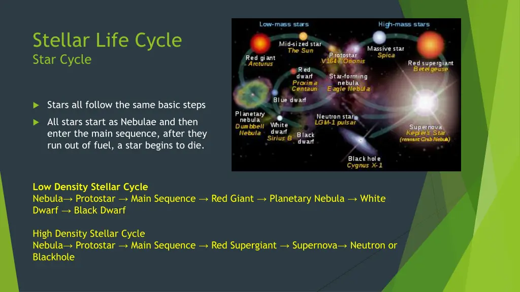 stellar life cycle star cycle