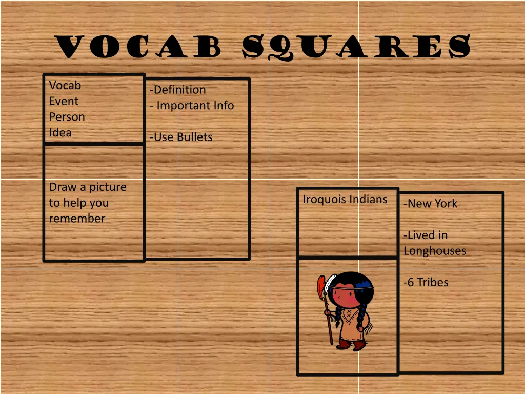 vocab squares